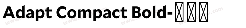 Adapt Compact Bold字体转换